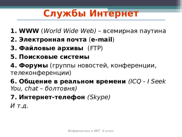 Презентация всемирная паутина файловые архивы