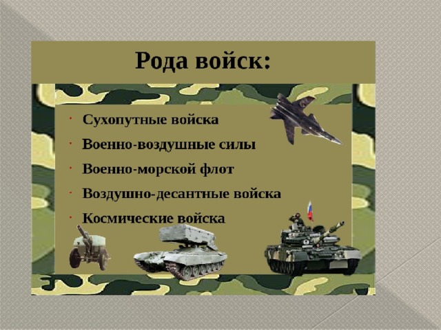 Презентация на военную тему