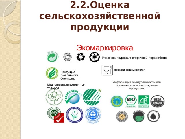 Проект экологическая безопасность продуктов питания