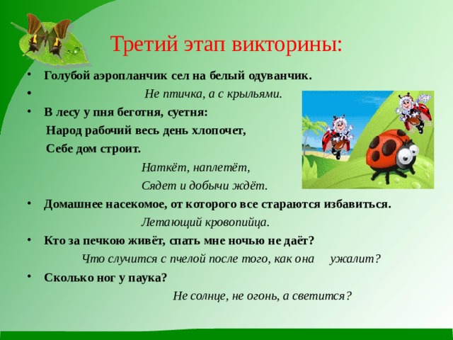 В лесу у пня беготня суетня народ рабочий весь день хлопочет себе дом строит