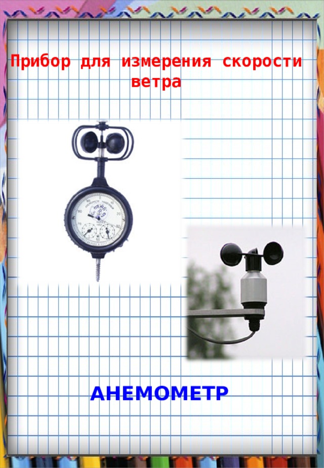 Прибор для измерения скорости ветра АНЕМОМЕТР 