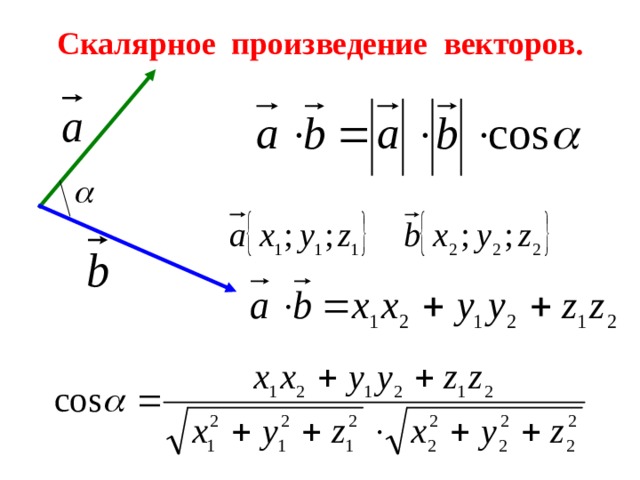 Скалярное произведение 2 формулы. Угол между векторами скалярное произведение векторов формула. Определи скалярное произведение векторов. Формула скалярного произведения. 5. Скалярное произведение векторов..