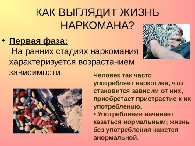 Как выглядит жизнь наркомана