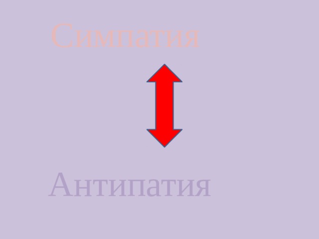 Симпатия Антипатия 