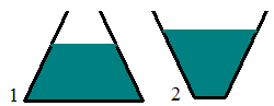 В сосуды налита одинаковая