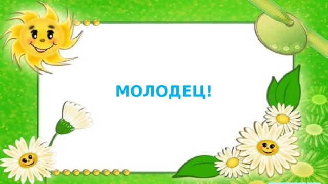  МОЛОДЕЦ! 