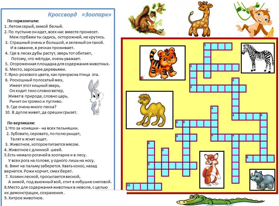 Кроссворд по окружающему миру 1 класс презентация