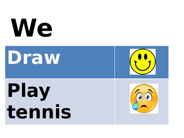 We Draw Play tennis 