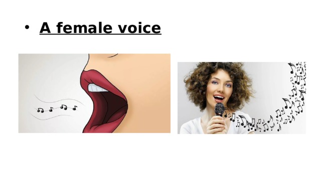 A female voice 