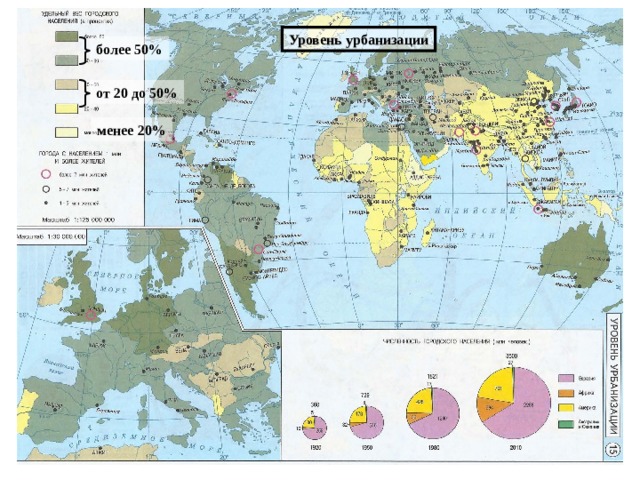 Уровень урбанизации франции. Атлас 10 класс география экономическая и социальная.