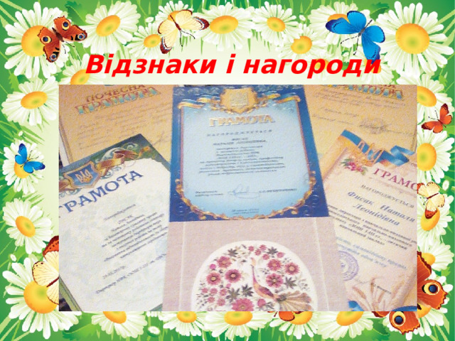 Відзнаки і нагороди 