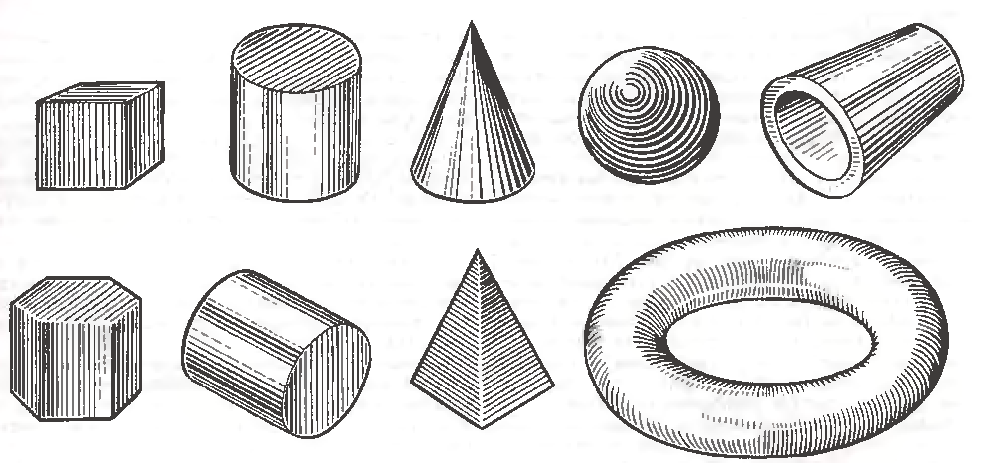 Графическое изображение тел. Штриховка по форме. Технический рисунок геометрических тел. Технический рисунок штриховка. Штриховка геометрических фигур.
