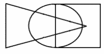 Овал нарисуй слева от прямоугольника но справа от треугольника ответ