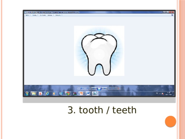 3. tooth / teeth 