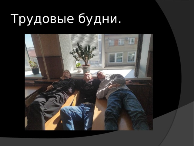 Трудовые будни. 