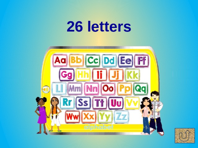 26 letters 