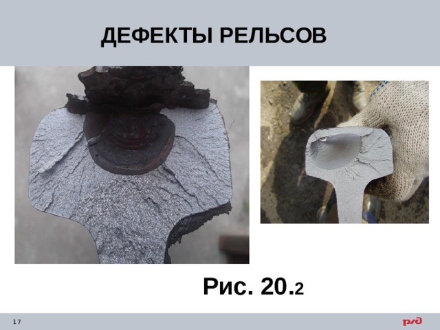 ДЕФЕКТЫ РЕЛЬСОВ Рис. 20. 2 