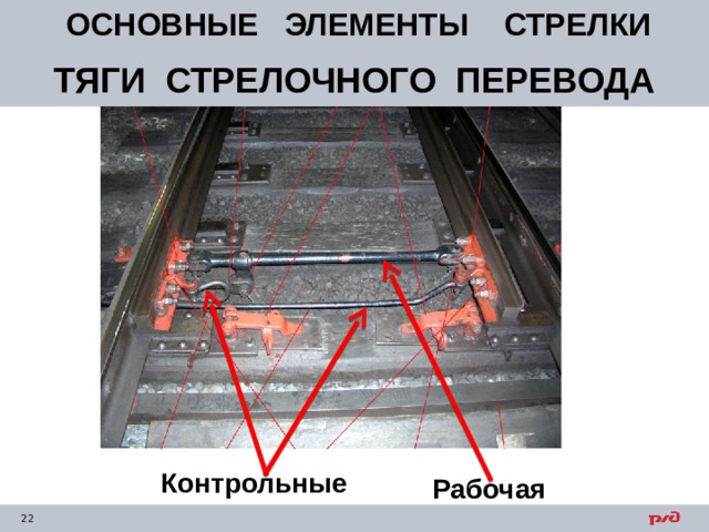 Рабочая тяга стрелочного перевода чертеж