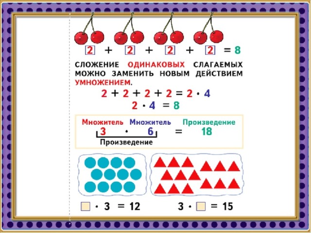 Задачи на умножение в картинках 2 класс