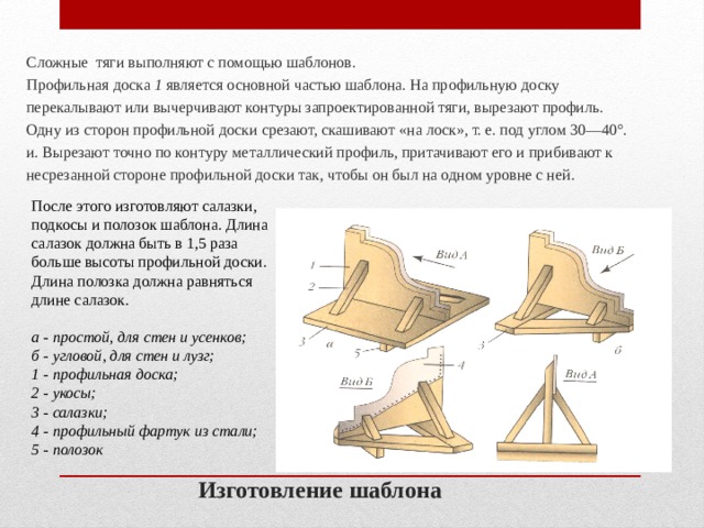 Вытягивание карнизов и тяг с разделкой углов