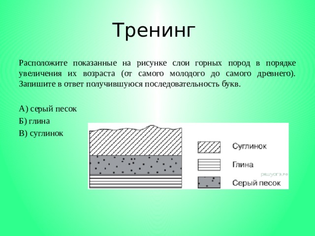 Образование какой химической горной породы показано на рисунке цифрой 3