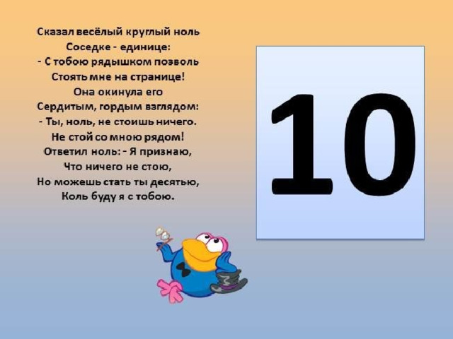 Цифра 10 число 10 презентация