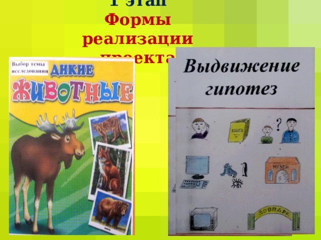 1 этап  Формы реализации проекта 