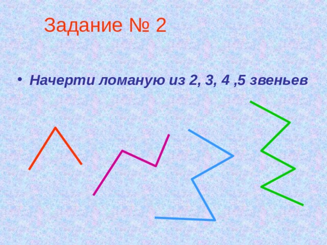 Используя чертеж начерти ломаную