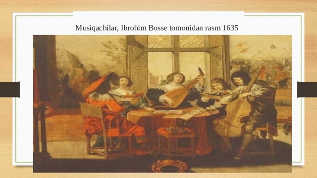 Musiqachilar, Ibrohim Bosse tomonidan rasm 1635  