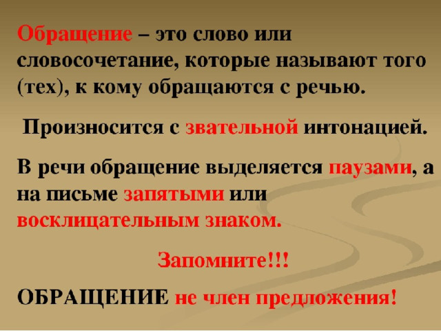 Презентация по русскому языку 5 класс предложения с обращениями