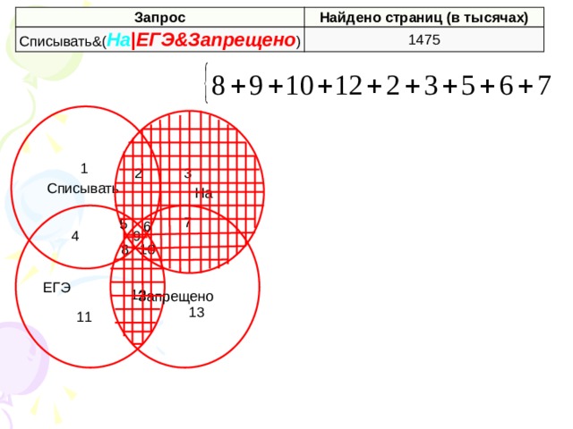 Запрос Списывать&( На |ЕГЭ&Запрещено ) Найдено страниц (в тысячах) 1475  Списывать  На 1 3 2  Запрещено ЕГЭ 7 5 6 4 9 10 8 12 13 11