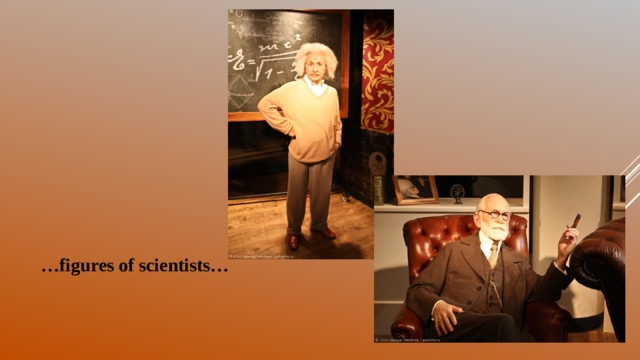 … figures of scientists…   