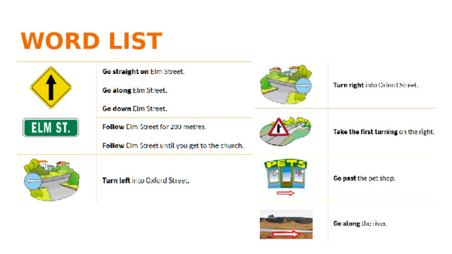 WORD LIST 