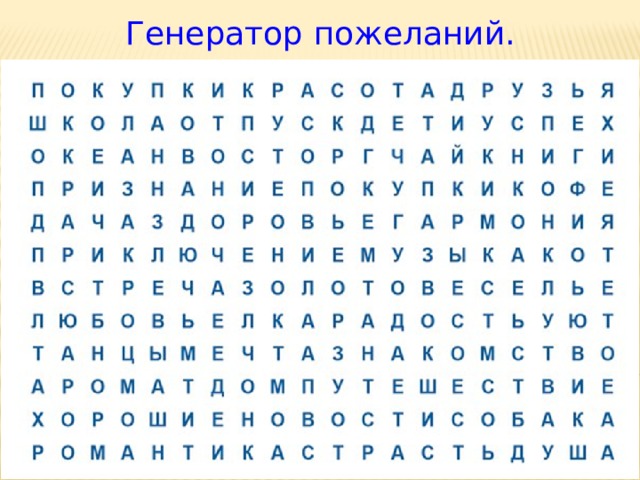 Генератор слов из букв. Генератор пожеланий. Генератор пожеланий на день. Генератор пожеланий на новый год. Генератор пожеланий на 2022.