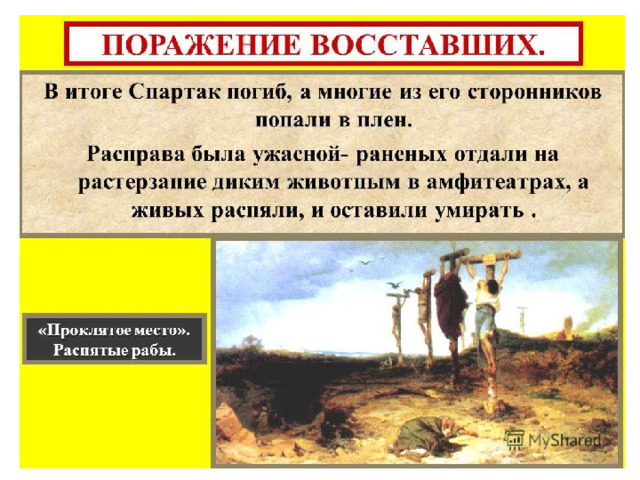 История 5 кл презентация восстание спартака