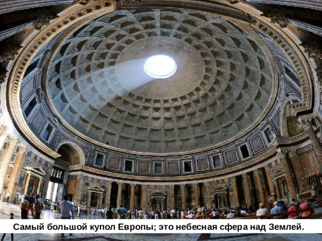  Самый большой купол Европы; это небесная сфера над Землей. 5 