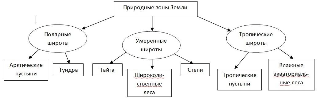 План конспект природные зоны земли