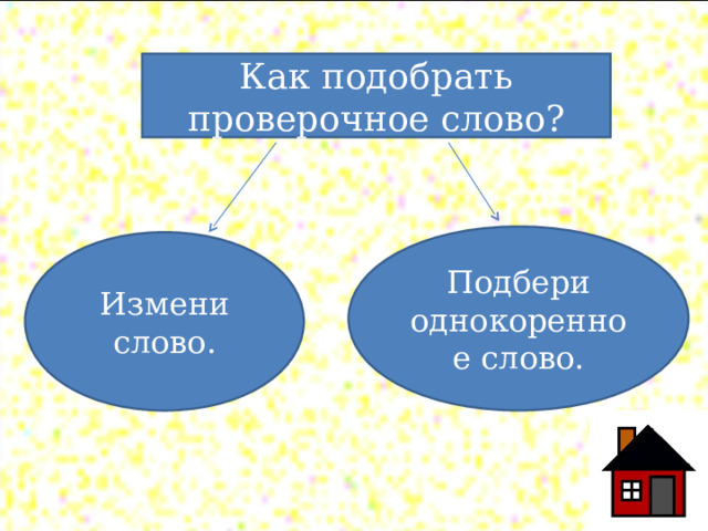 Какое проверочное слово к слову – онлайн по русскому языку