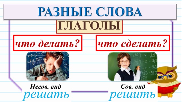 Смотря глагол. Видеоурок кл. Час я человек 4 класса.