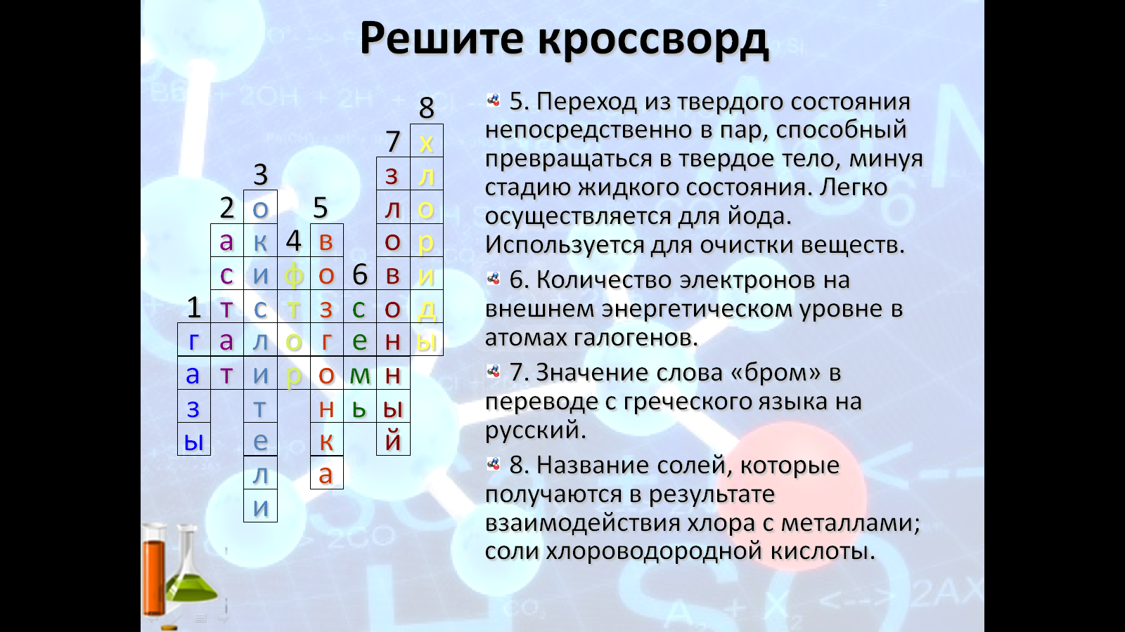 Игровые технологии на уроках химии