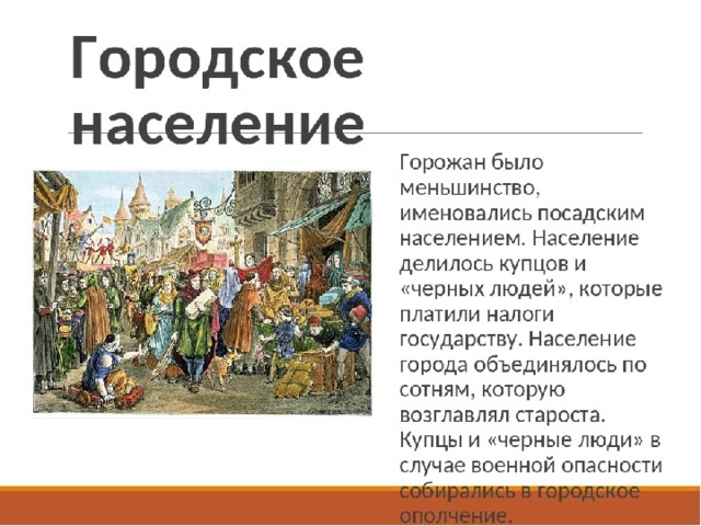 Почему рост городов вел к расширению. Городское население история. Городское население 15 века. Городское население 17 век. Городское население России в 15 веке.