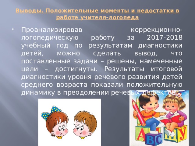 Презентация отчет логопеда с за год в детском саду. Цель отчета логопеда за год.