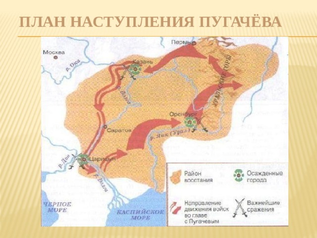 План наступления Пугачёва 