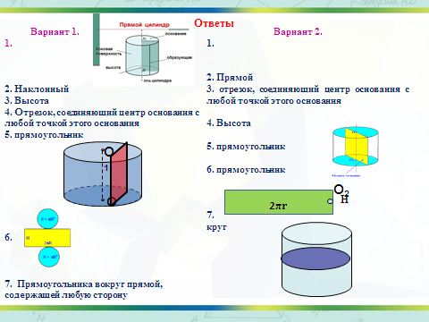 Площадь поверхности прямого цилиндра. Площадь цилиндра. Площадь поверхности наклонного цилиндра. Высота прямого цилиндра. Вопросы по теме цилиндр.