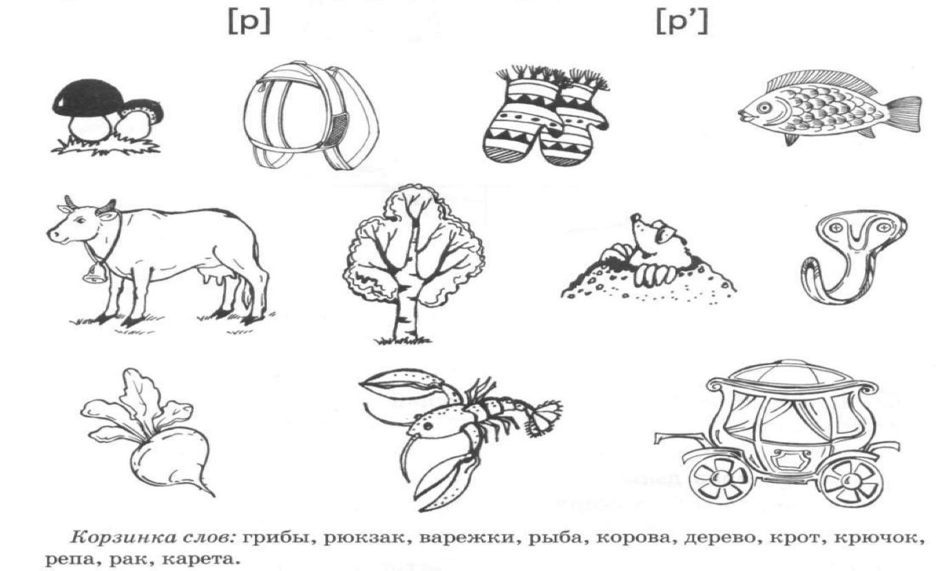 Картотека домашних заданий на этапе автоматизации звука [Р]