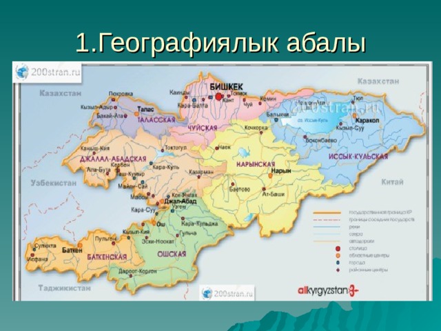 1.Географиялык абалы 