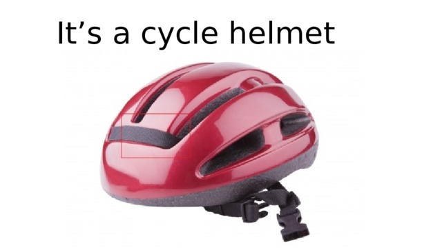 It’s a cycle helmet 