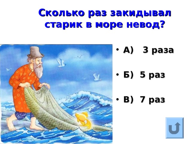 Старик и невод картинка