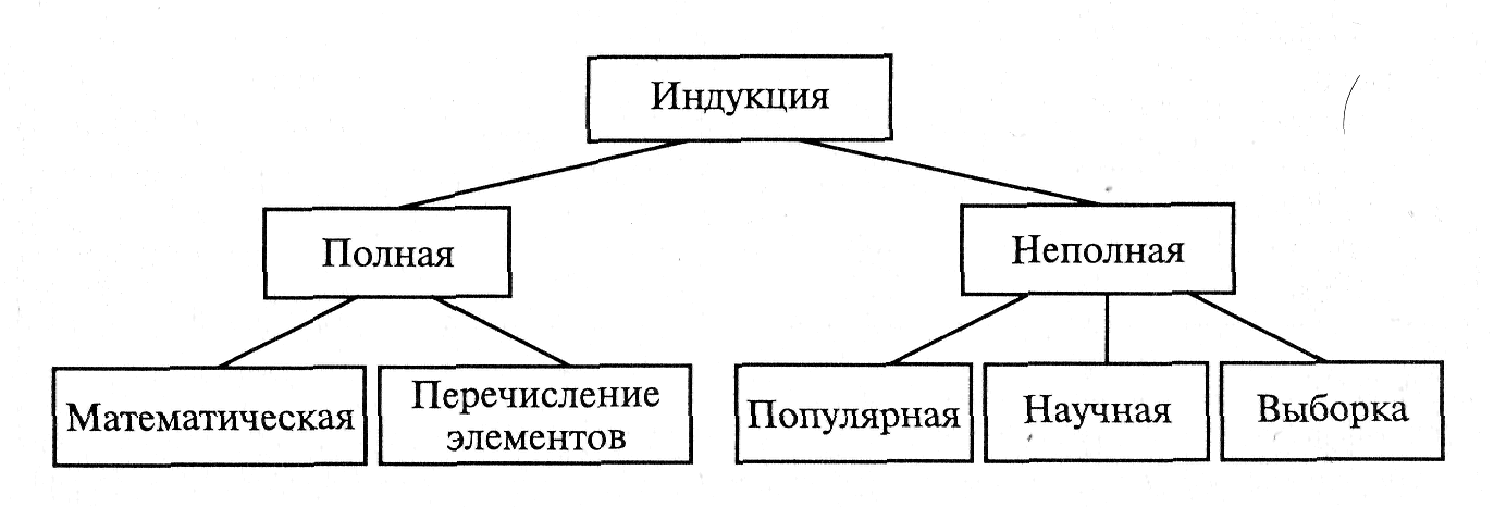 Индуктивное рассуждение схема