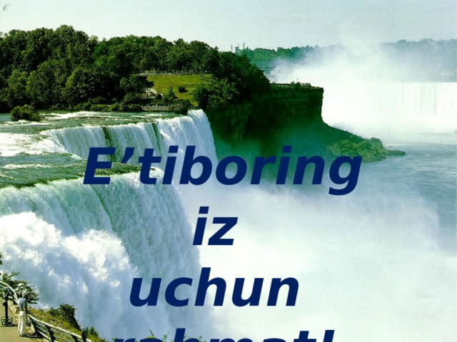 E’tiboringiz uchun rahmat! 